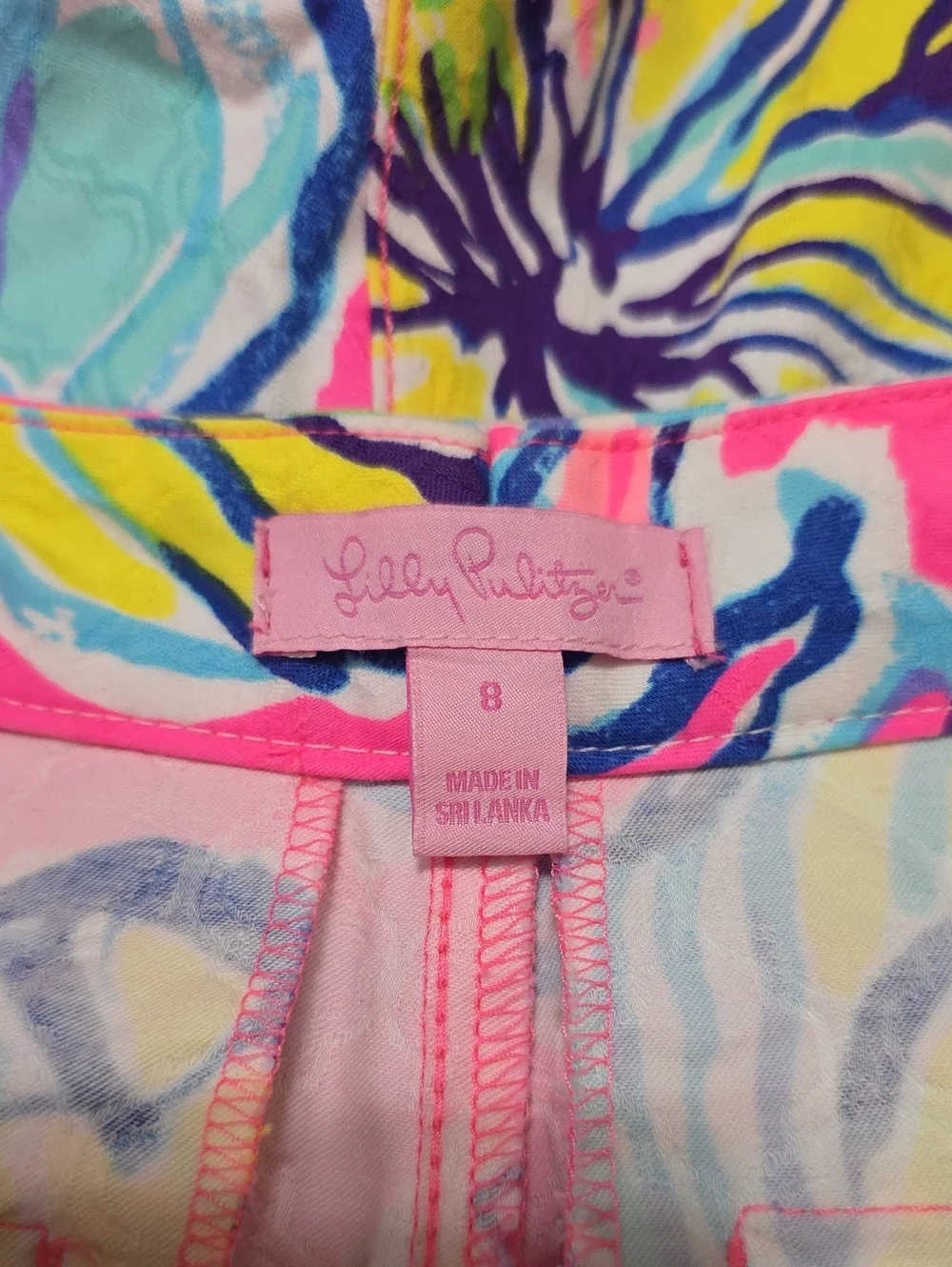 Lilly Pulitzer Kelly Skinny Ankle Pant in Swept By The Tides Size 8